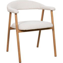 Eetkamerstoel Naturel - Zithoogte 48cm - Mila - Set van 2