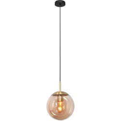 Steinhauer hanglamp Bollique led - amberkleurig - metaal - 30 cm - E27 fitting - 3498ME