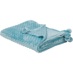 SAMUR - Plaid - Lichtblauw - 150 x 200 cm - Polyester