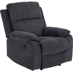 Relaxfauteuil Donkergrijs - 95x90x98cm - Verstelbaar - Rinda