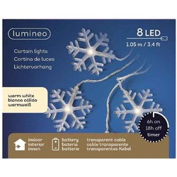 LED verlichting sneeuwvlok kerstdecoratie 50 cm - Lichtsnoeren