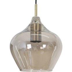 Light & Living - hanglamp - Rakel - brons - glas - Ø 20cm - E27 - 2937427