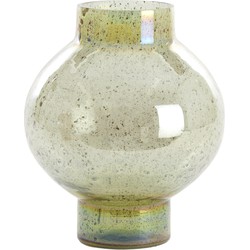 Light&living Vaas Ø26x30 cm DUSIT glas steenslag groen