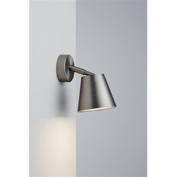 Wandlamp badkamer wit of grijs draaibaar 80° GU10 125mm Ø