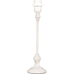 Clayre & Eef Lampenvoet   Ø 9x33 cm  Wit Kunststof Rond Lampvoet