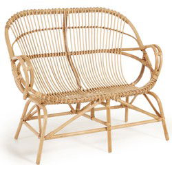 Kave Home - Mimosa rotan bank met natuurlijke afwerking 114 cm