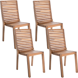 Beliani OMBRIANO - Tuinstoel-Bruin-FSC® gecertificeerd acaciahout