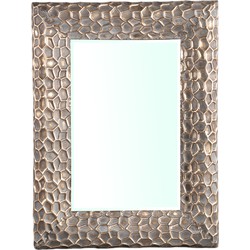 PTMD Ertas Gold iron mirror with pattern rectangle