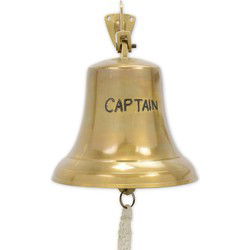 EEN MESSING SCHEEPSBEL “KAPITEIN"