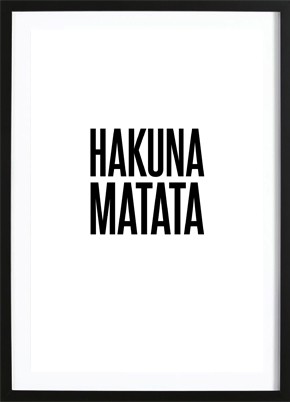 Hakuna Matata Poster (21x29,7cm) - 