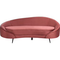 SAVAR - Driezitsbank - Rood - Fluweel