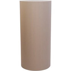 Side Table / Pillar- Cylinder - MDF - Taupe - 30x65cm