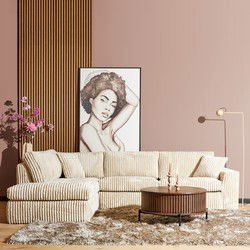 Starfurn MySofa Teddy | Divan Links + 2,5 zits | Beige