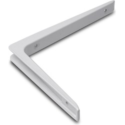 2x stuks planksteun / planksteunen aluminium wit 15 x 20 cm - Plankdragers