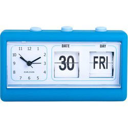 Wekker Data Flip - Blauw - 19x6.4x11.5cm