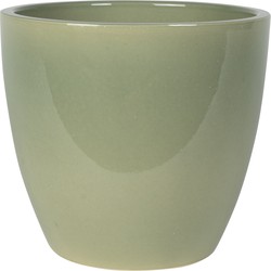 Steege Bloempot - groen - Scandinavische look - keramiek - 33 x 28 cm - Plantenpotten