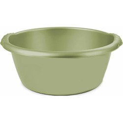 Groene afwasbak/afwasteil rond 15 liter 42 cm - Afwasbak
