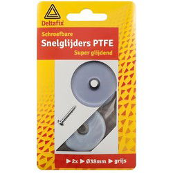 Glijnag. schroef tefl 38mm grs 2st
