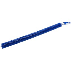 Brumag Radiatorborstel - flexibel - kunststof - blauw - 60 cm - verwarmingsborstel - plumeaus