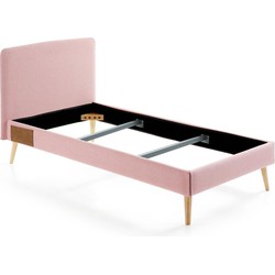 Kave Home - Dyla bedhoes voor een matras van 90 x 190 cm in roze