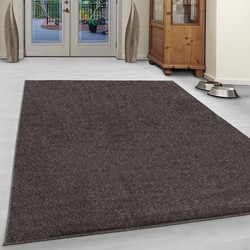 Tapijtenloods Basics Effen Vloerkleed Bruin Laagpolig- 280x370CM