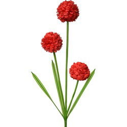 Clayre & Eef Kunstbloem Rood Kunststof
