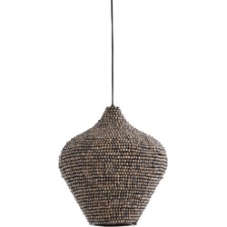 Light&living Hanglamp Ø36x41 cm KALENGA kralen bruin-grijs