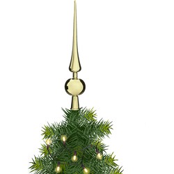 Atmosphera - kerstboom piek - goud - plastic - H28 cm - kerstboompieken