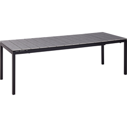 TOFANE - Eettafel uitschuifbaar - Grijs - 198/248 x 90 - Aluminium