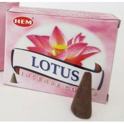 Wierook kegeltjes in huisgeur Lotus - 10x kleine kegeltjes - Wierookstokjes