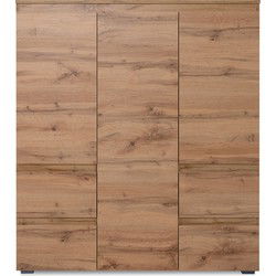 Buffet met 3 deuren, 4 laden en 5 planken - L116 x H131cm