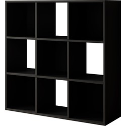 Meubella Boekenkast Cajsa - Zwart - 90 cm