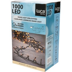 Luca Lighting Kerstverlichting - 1000 lampjes warm wit - 20 m - clusterverlichting - Kerstverlichting kerstboom