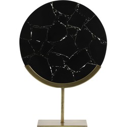 Light&living Ornament op voet 35x12x50 cm GOUYA zwart agaat+antiek brons