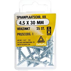 Spaanpl.schr. 4.5x30mm 25st