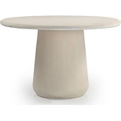 Eettafel Rond Ø120cm - Beton Look - Eettafel Romy