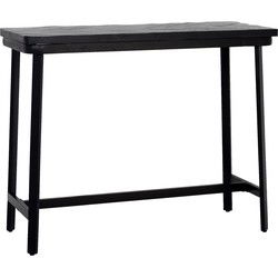 Bartafel Zwart Visgraat - 140x60x110cm - Max - Giga Meubel