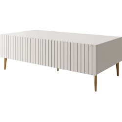 Meubella - Salontafel King - Wit - 120 cm