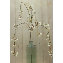 Künstlicher Blütenzweig groß mit hängenden Zweigen weiß - Warentuin Mix