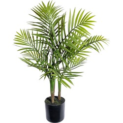 Kopu® Kunstplant Bergpalm 65 cm 3 stammen - in zwarte pot - Nepplant