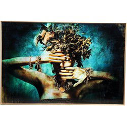 PTMD Melani 'Embarce Nature'' Kunst Wanddecoratie - 120x80 cm - Blauw