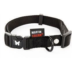 MARTIN HALSBAND VERSTELBAAR NYLON ZWART 20-30X1 CM