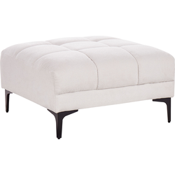 Beliani ALNES - Ottomaan-Wit-Polyester