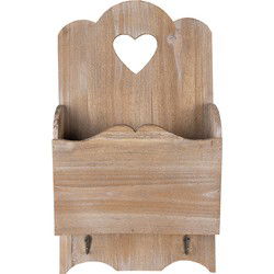 Clayre & Eef Tijdschriftenhouder Bruin Hout