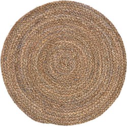 4x Placemats rond rotan handgemaakt 38 cm - Placemats