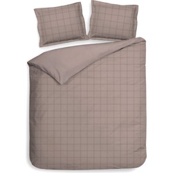 Heckett & Lane Dekbedovertrek Diamante Rose Tan 200 x 200 220 cm + 2 slopen 60 x 70 cm