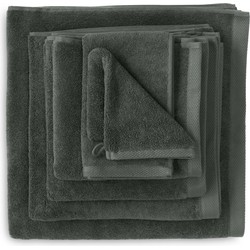 Heckett & Lane 3 stuks Premium Gastendoek 30 x 50 cm Classic Anthracite