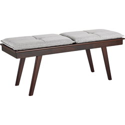 Beliani EXTON - Bedbank-Donkere houtkleur-MDF