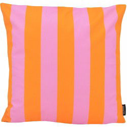 Sierkussen Streep Oranje/Roze | 45 x 45 cm | Katoen/Polyester