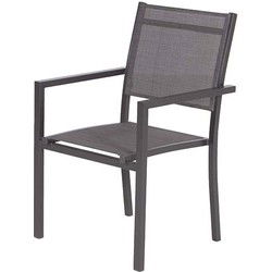 Moon dining fauteuil - carbon black - antraciet